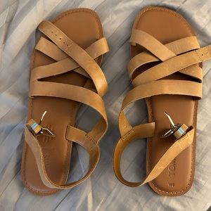 Tom’s brown sandals